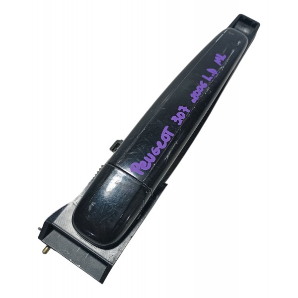 Maçaneta Externa Dianteira Direita Peugeot 307 2006 Preto Dianteira