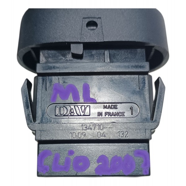 Botão Trava Elétrica Porta Renault Clio 2007