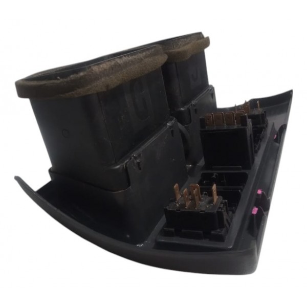 Moldura Central Botão Alerta Vidro Vw Gol G3 Com Detalhe