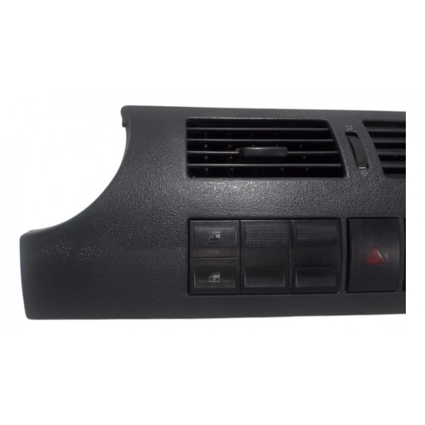 Moldura Central Botão Alerta Vidro Vw Gol G3 Com Detalhe