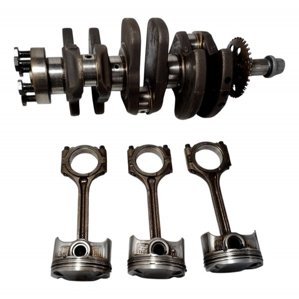 Virabrequim Com Pistao Biela Hyundai Hb20 1.0 3 Cilindros