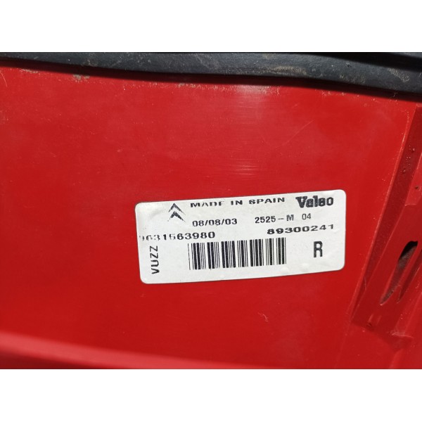 Lanterna Traseira Direita Citroen Picasso 2005 Direito/passageiro Vermelho