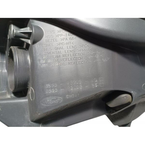 Farol Lado Esquerdo Ford Fiesta 2010 Recuperado Esquerdo/motorista