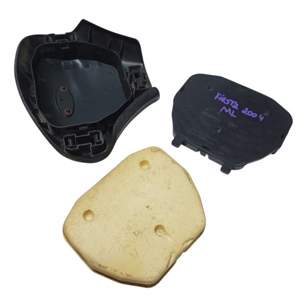 Tampa Capa Buzina Volante Ford Fiesta 2004 Preto