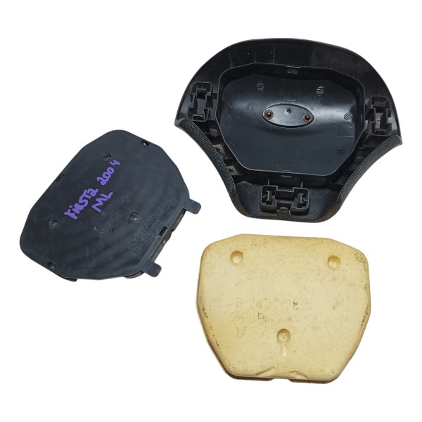 Tampa Capa Buzina Volante Ford Fiesta 2004 Preto