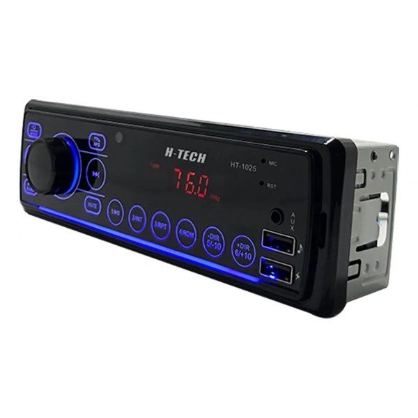 Som Automotivo H-tech Ht-1025 Bluetooth Usb Mp3 Com Controle