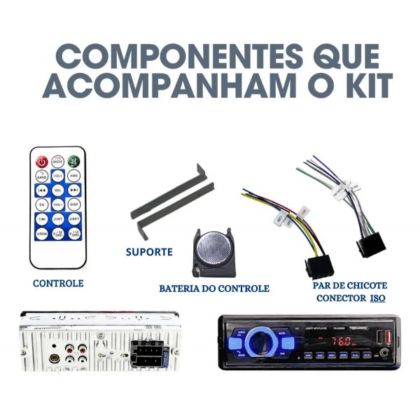 Roadstar Auto Rádio Rs-2605br Plus