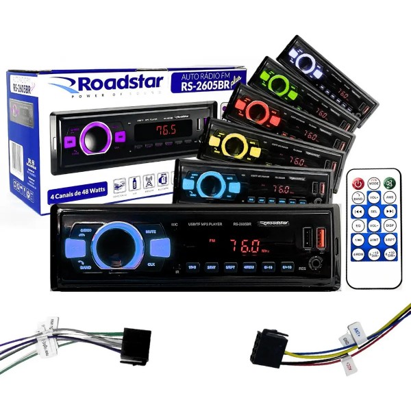 Roadstar Auto Rádio Rs-2605br Plus