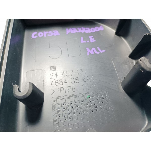 Acabamento Interno Retrovisor Lado Esq. Gm Corsa Maxx 2006 Preto