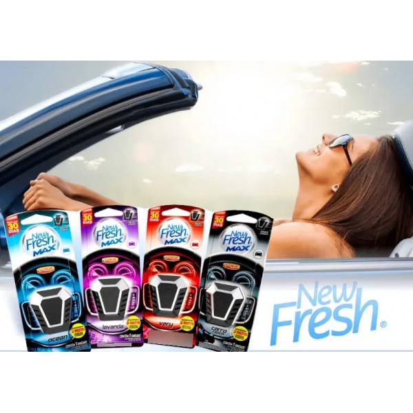 Cheirinho Automotivo Luxcar New Fresh Max Refil Carro Clipe Preto Carro Novo