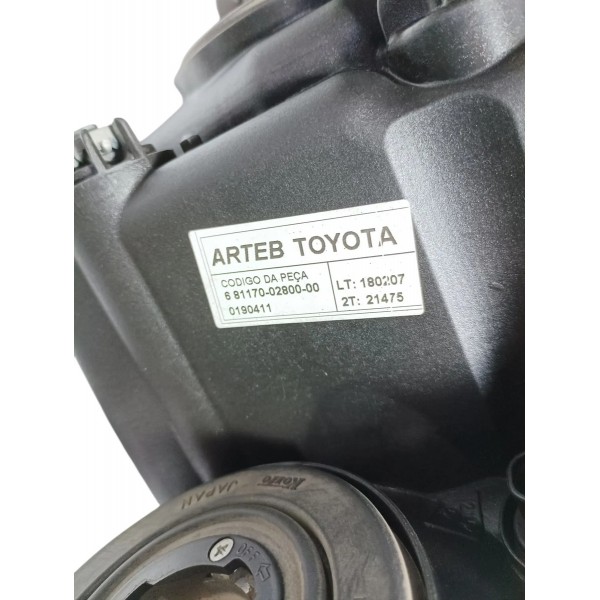 Farol Lado Esquerdo Toyota Corolla 2010 Recuperado Esquerdo/motorista