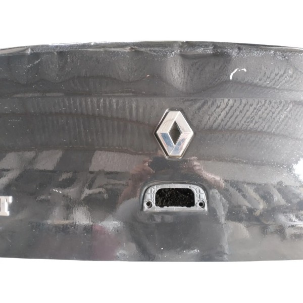 Tampa Traseira Renault Clio Sedan 2004 Para Recupera Preto