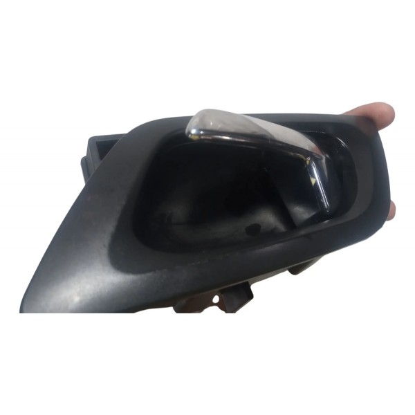 Maçaneta Interna Traseira Esquerda Citroen C4 2010 Prateado Traseira