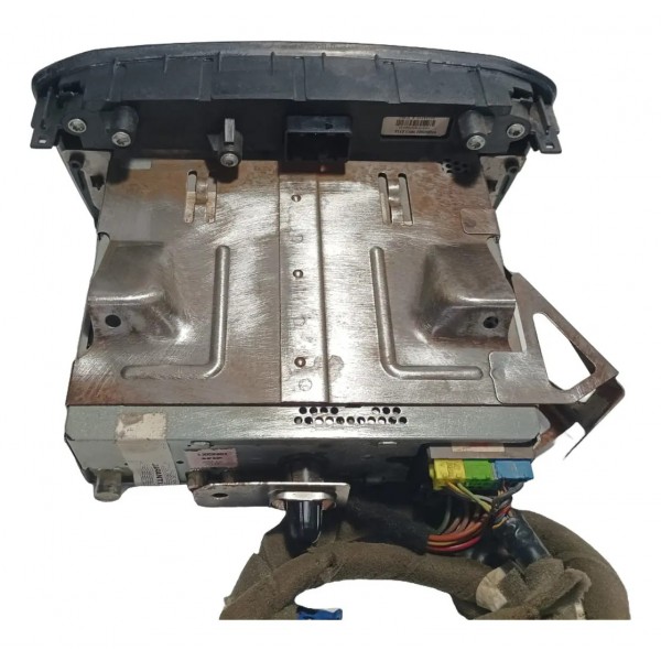 Rádio Som Automotivo Botão Alerta Fiat Punto 2012 Preto E Cromado