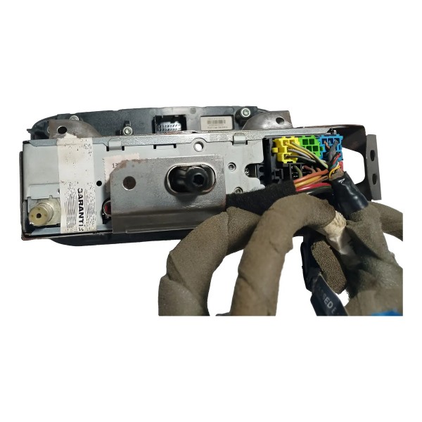 Rádio Som Automotivo Botão Alerta Fiat Punto 2012 Preto E Cromado