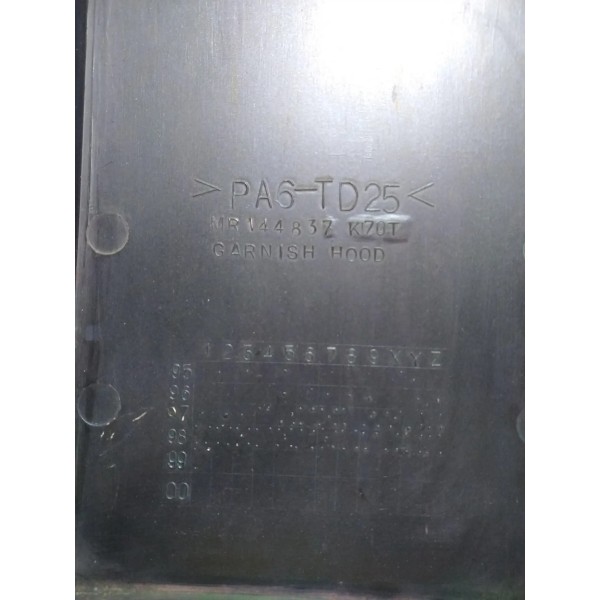 Entrada De Ar Capô Mitsubishi L200 1993 Azul-escuro