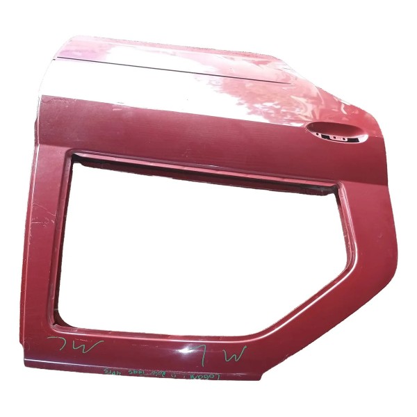 Porta Traseira Lado Direito Renault Logan 2011 Traseira Direito Vermelho