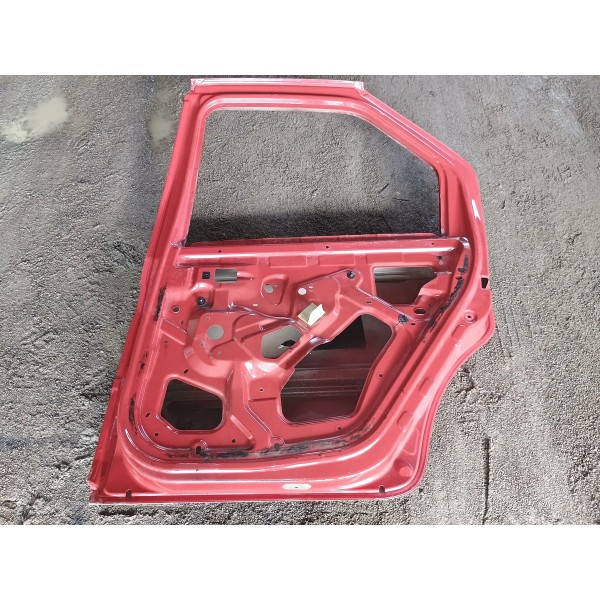 Porta Traseira Lado Direito Renault Logan 2011 Traseira Direito Vermelho