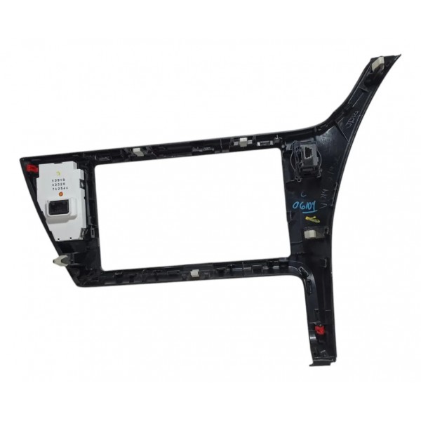 Moldura Painel Central Multimídia Alerta Toyota Corolla 2018 Preto
