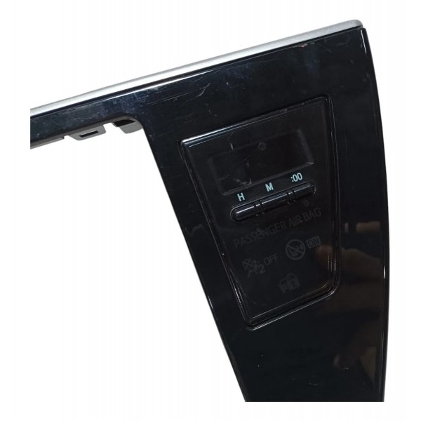 Moldura Painel Central Multimídia Alerta Toyota Corolla 2018 Preto