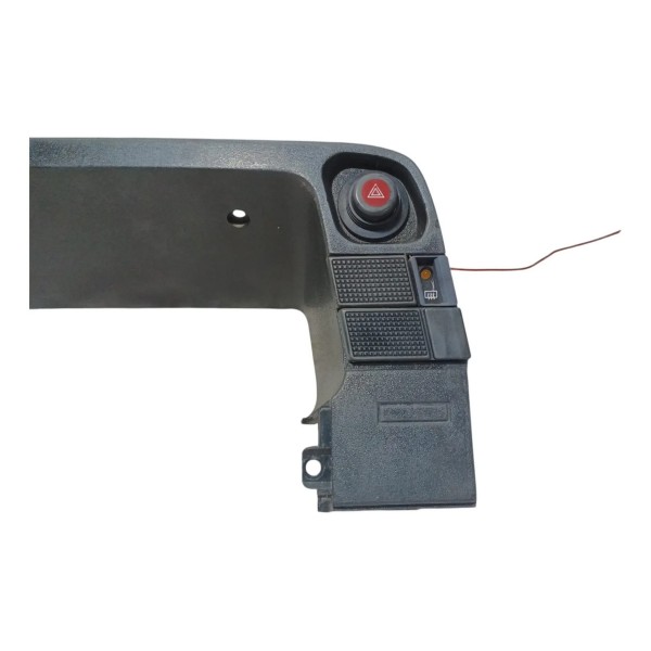 Moldura Painel Instrumento Botão Alerta Gm Kadett 1994 Cinza-escuro