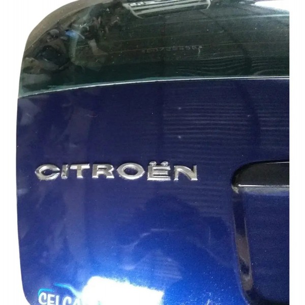 Tampa Traseira Capo Com Vidro Citroen C3 1.6 2008 Azul