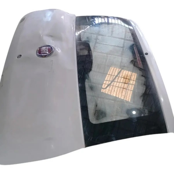 Tampa Capo Traseiro Fiat Uno Vivace 2010 Para Recuperar Branco