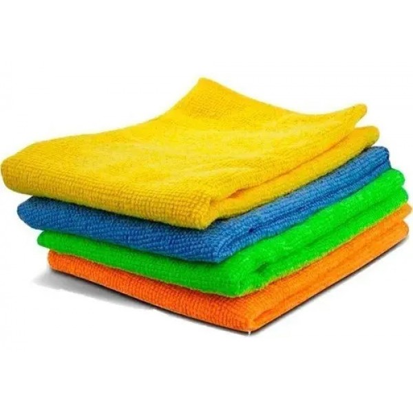 Luxcar, Panos Em Microfibra Conjunto Com 4 Un - 35x35 Cm Cor Sortido Colorido