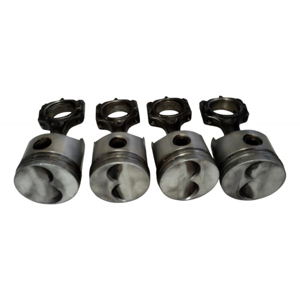 Kit 4 Pistão Biela Fiat Uno Fiasa 1.0