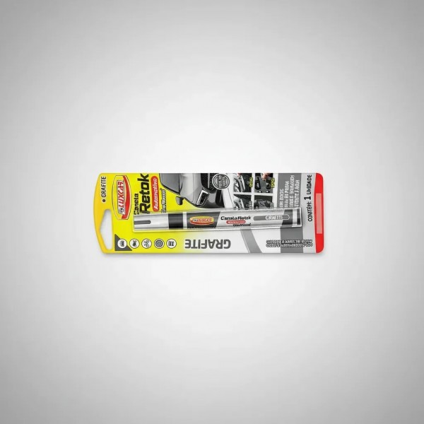 Caneta Retok Tira Riscos Automotivos Diversas Cores Luxcar Cor Grafite