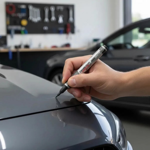 Caneta Retok Tira Riscos Automotivos Diversas Cores Luxcar Cor Grafite