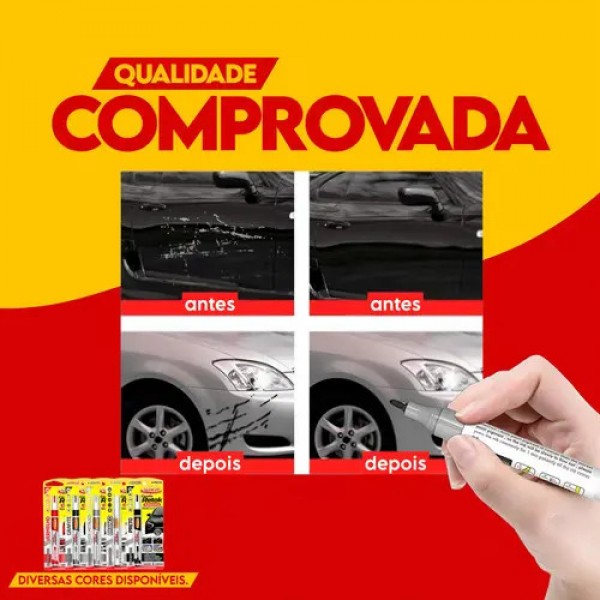 Caneta Retok Tira Riscos Automotivos Diversas Cores Luxcar Cor Grafite