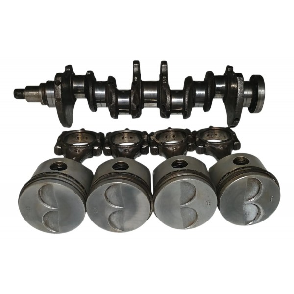Kit Virabrequim Pistão Biela Fiat Fiasa 1.0 Std