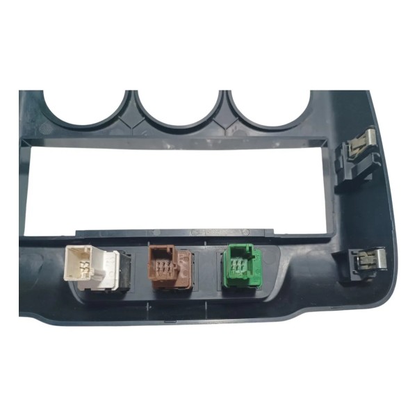 Moldura Central Painel Botão Alerta Citroen Aircross 2013 Preto