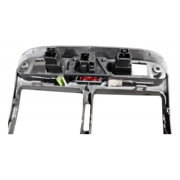 Moldura Central Painel Com Rádio Mp3 Peugeot 307 Prateado