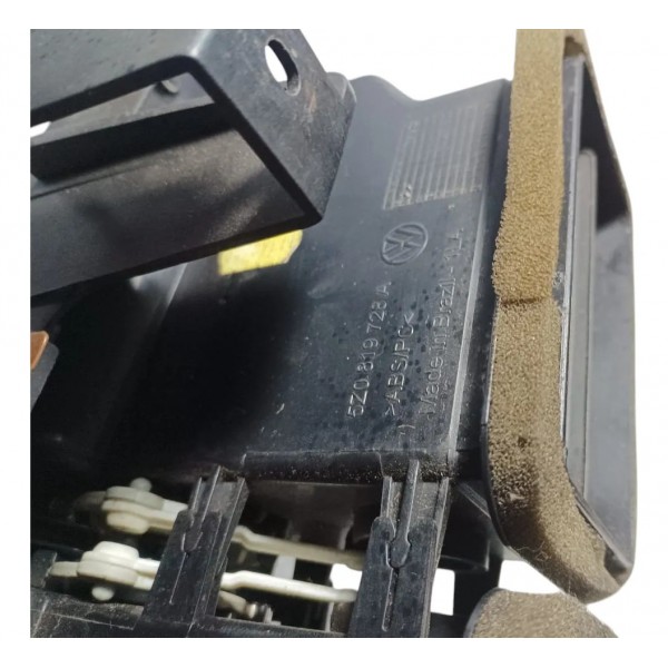 Moldura Central Painel Difusor Botão Alerta Vw Spacefox 2010 Preto