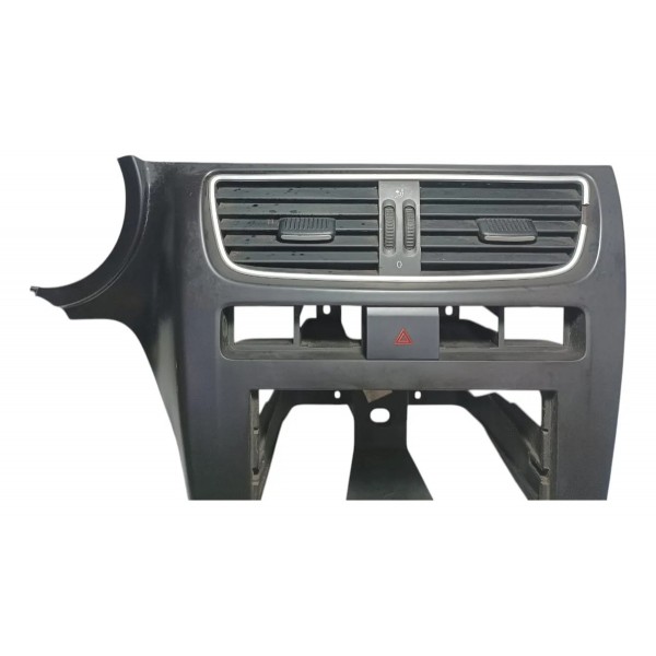 Moldura Central Painel Difusor Botão Alerta Vw Spacefox 2010 Preto