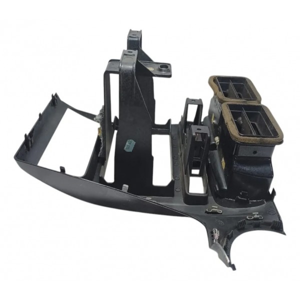 Moldura Central Painel Difusor Botão Alerta Vw Spacefox 2010 Preto