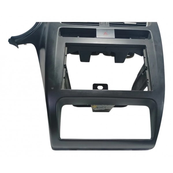Moldura Central Painel Difusor Botão Alerta Vw Spacefox 2010 Preto