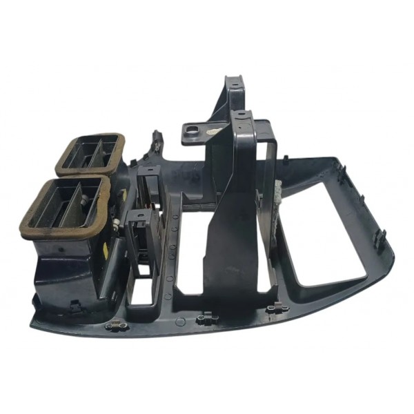 Moldura Central Painel Difusor Botão Alerta Vw Spacefox 2010 Preto